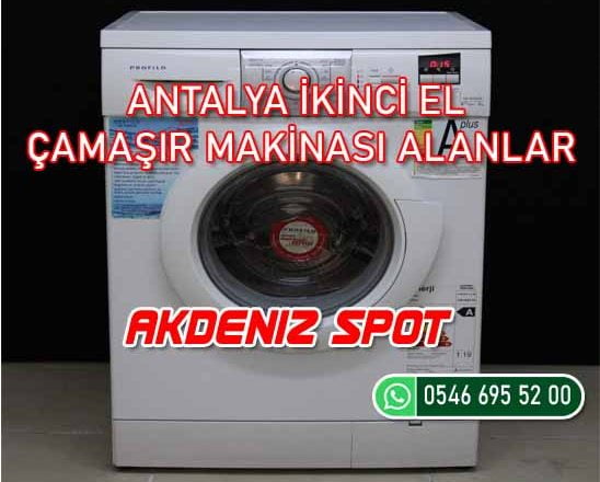 Antalya İkinci El Çamaşır Makinası Alanlar